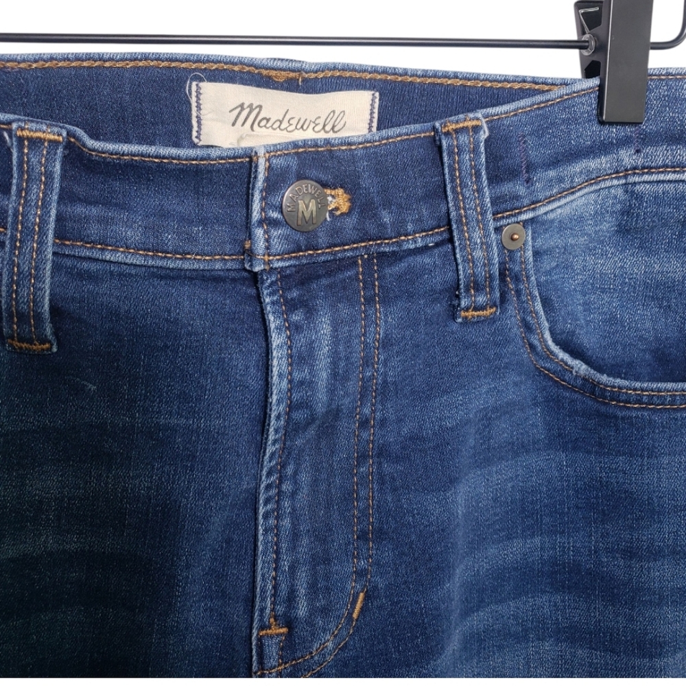 Madewell Men Deep Blue Everyday Denim COOLMAX Straight Leg Slim Fit Jeans 32x32 - Picture 3 of 5